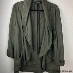 TAHARI Olive Green Cardigan